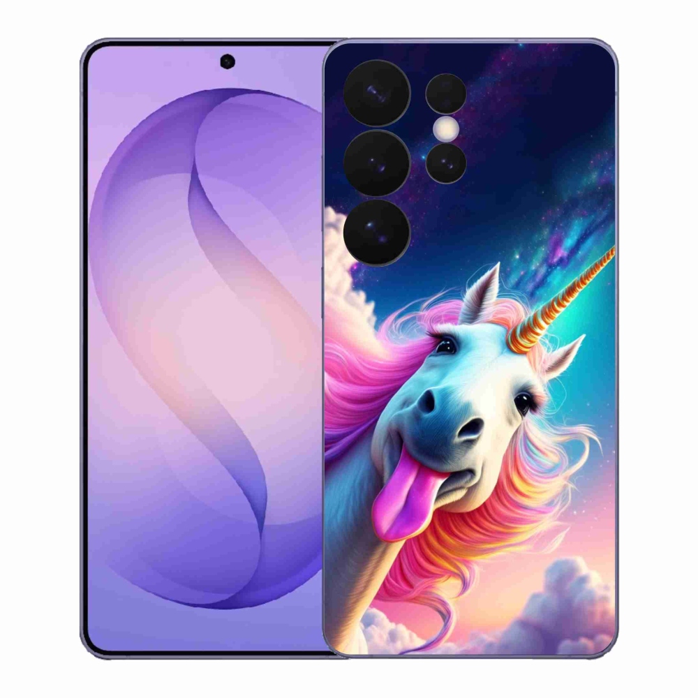 Gelový kryt mmCase na Samsung Galaxy S26 Ultra - šílený jednorožec