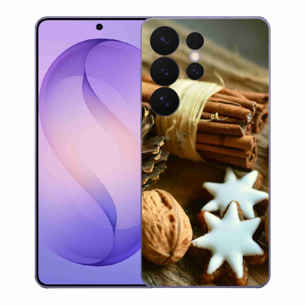 Gelový kryt mmCase na Samsung Galaxy S26 Ultra - skořice a perníčky