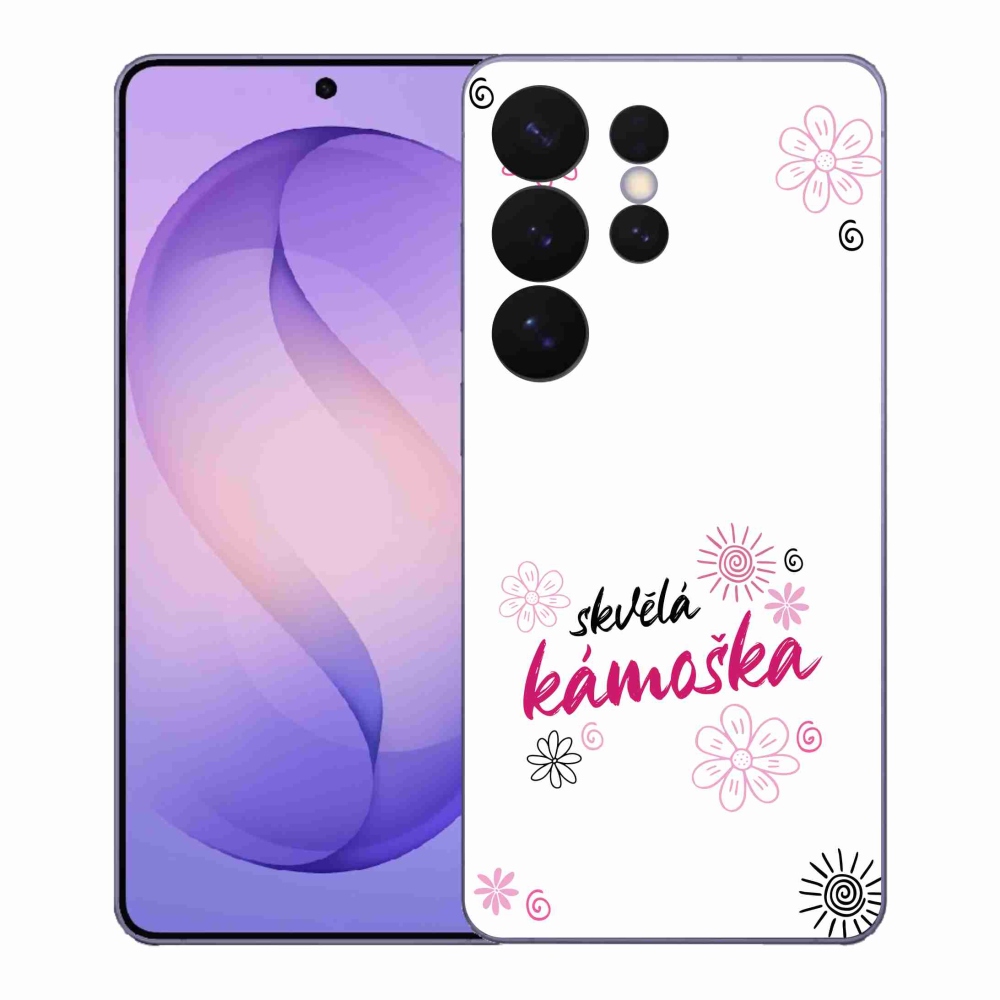 Gelový kryt mmCase na Samsung Galaxy S26 Ultra - skvělá kámoška bílé pozadí