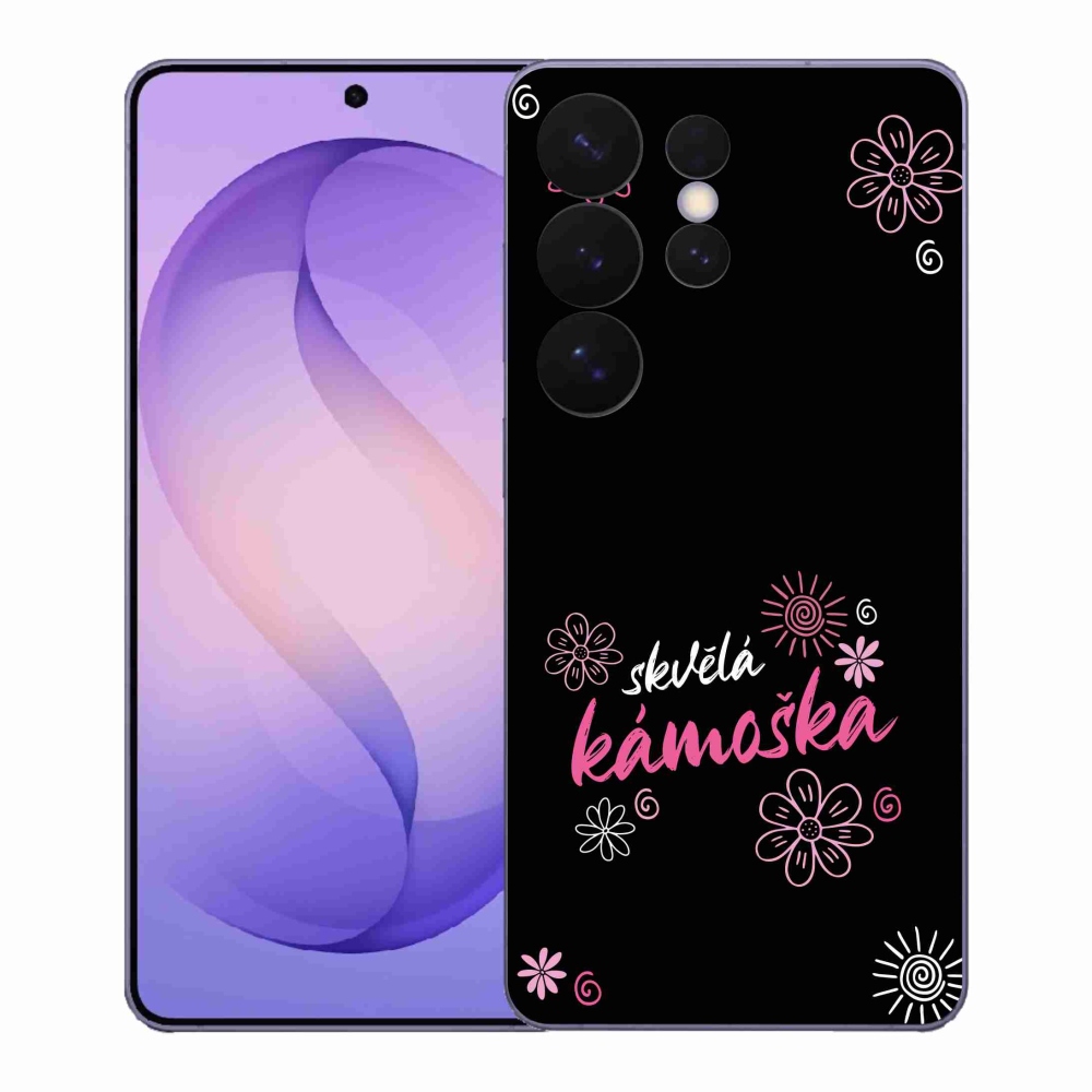 Gelový kryt mmCase na Samsung Galaxy S26 Ultra - skvělá kámoška černé pozadí