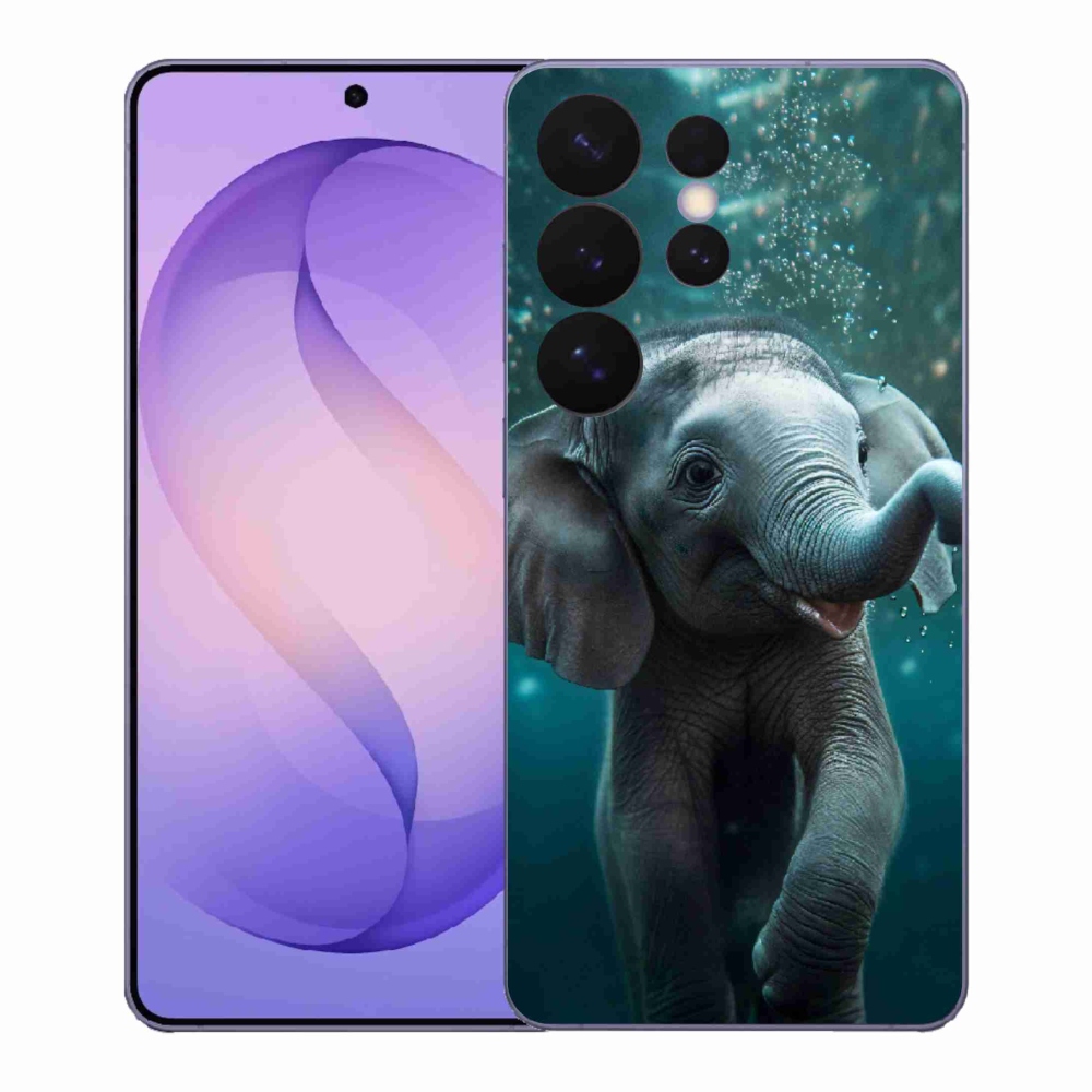 Gelový kryt mmCase na Samsung Galaxy S26 Ultra - slůně pod vodou