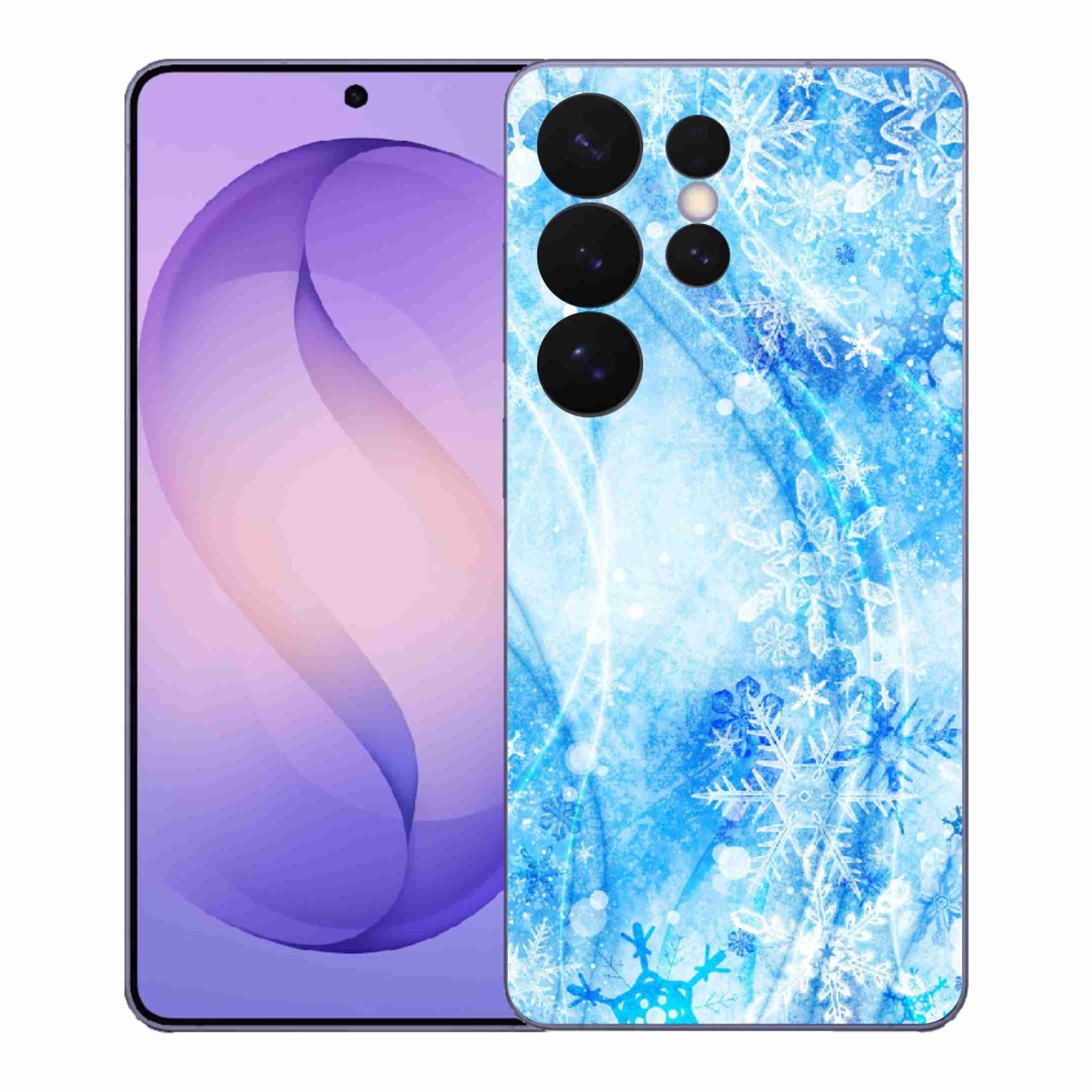 Gelový kryt mmCase na Samsung Galaxy S26 Ultra - sněhové vločky