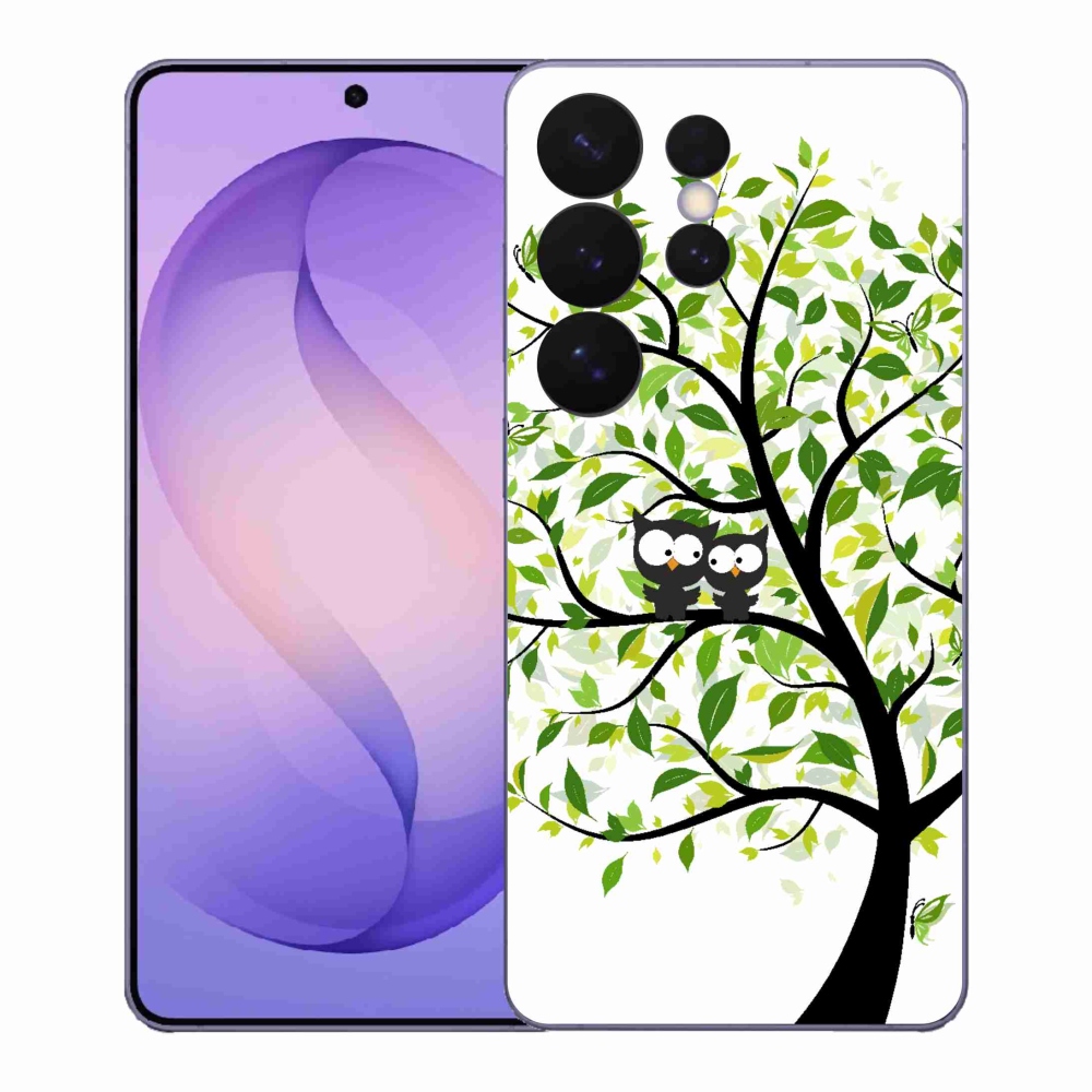 Gelový kryt mmCase na Samsung Galaxy S26 Ultra - sovičky na stromě