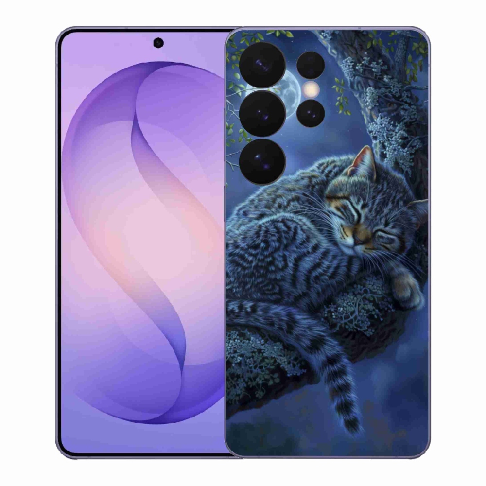 Gelový kryt mmCase na Samsung Galaxy S26 Ultra - spící kočka