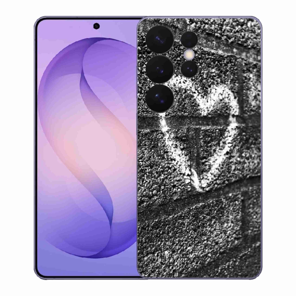 Gelový kryt mmCase na Samsung Galaxy S26 Ultra - srdce na zdi