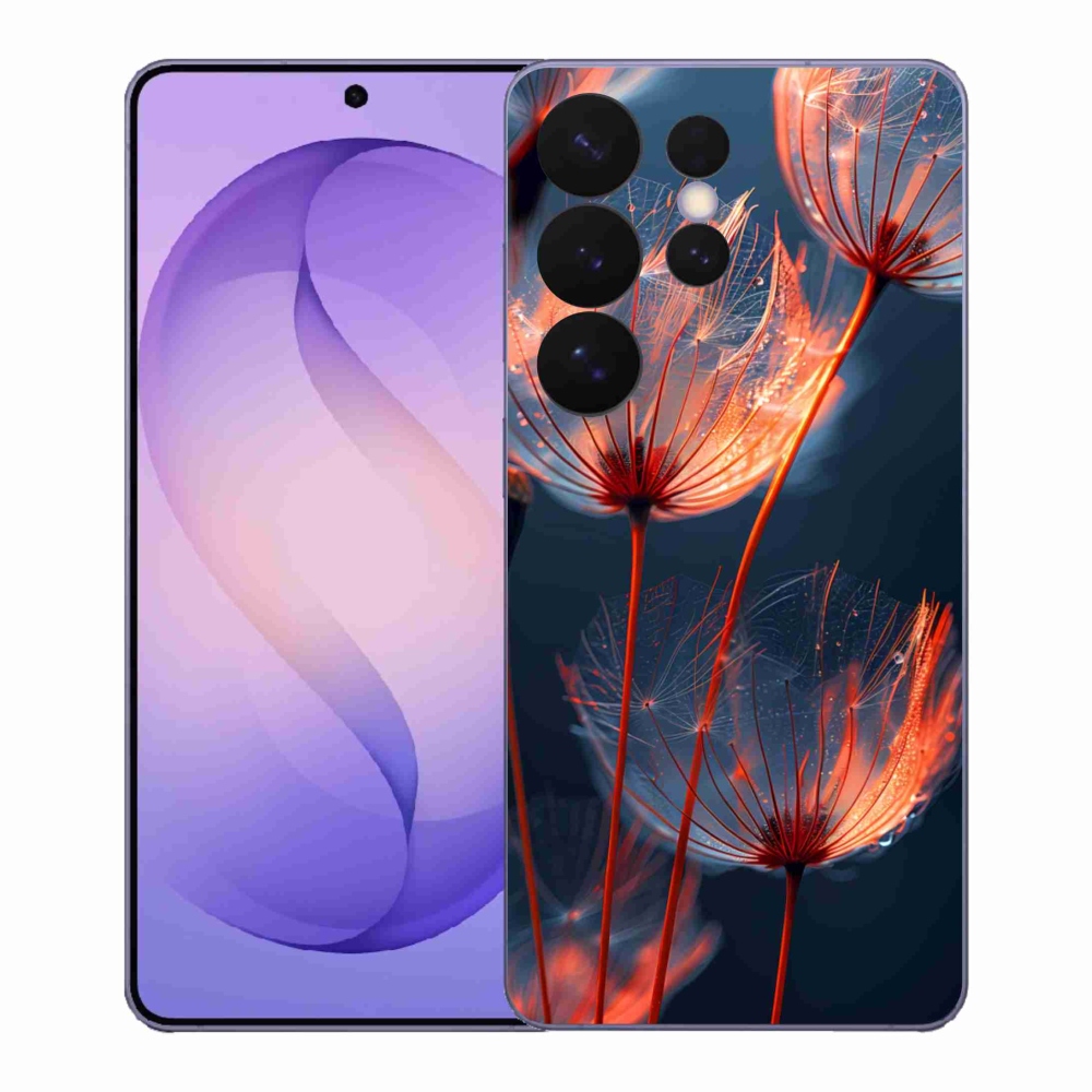 Gelový kryt mmCase na Samsung Galaxy S26 Ultra - světélkující chmýří