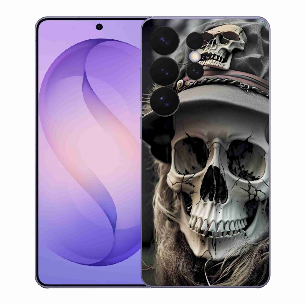 Gelový kryt mmCase na Samsung Galaxy S26 Ultra - temná lebka