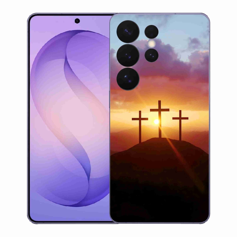 Gelový kryt mmCase na Samsung Galaxy S26 Ultra - tři kříže