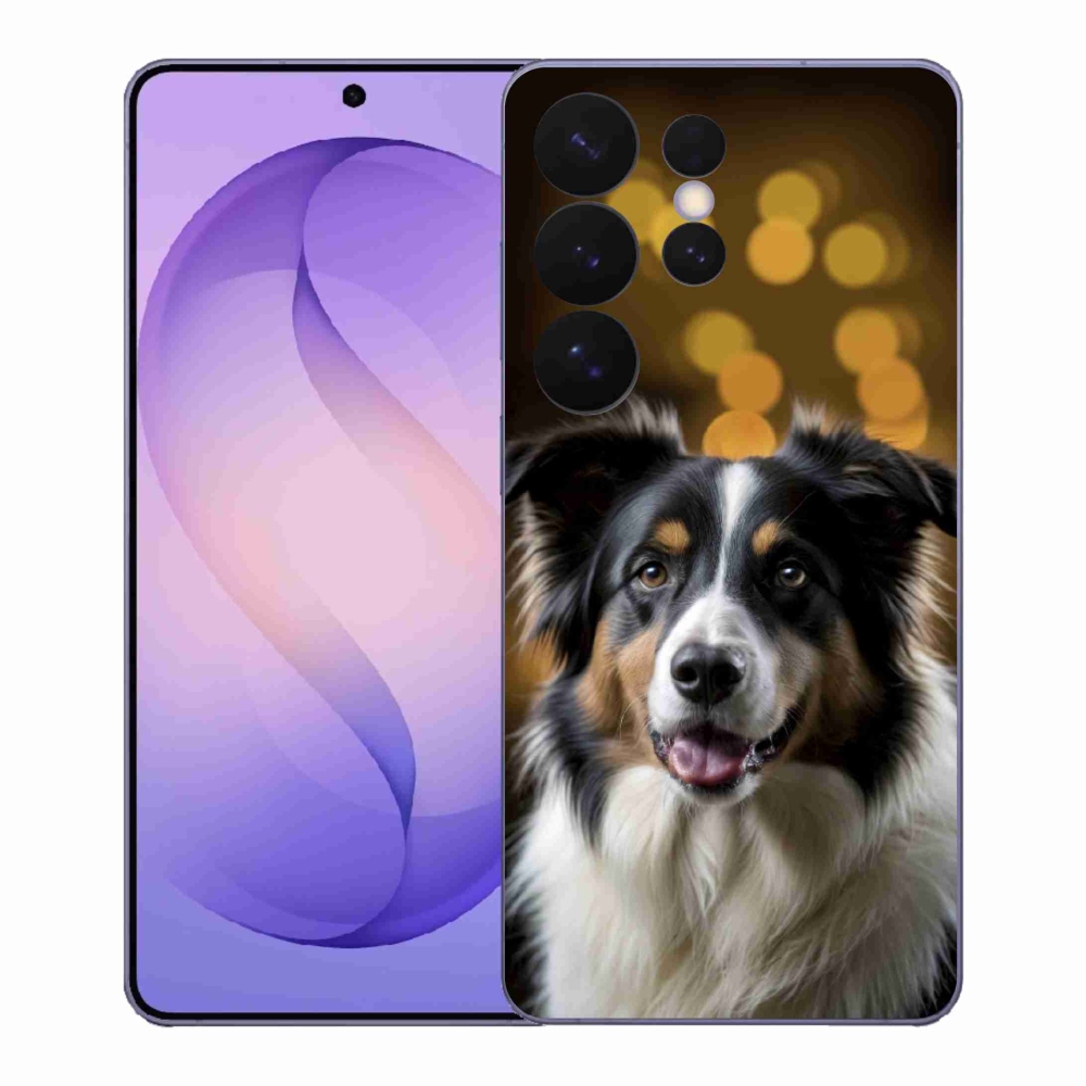 Gelový kryt mmCase na Samsung Galaxy S26 Ultra - usměvavý australský ovčák