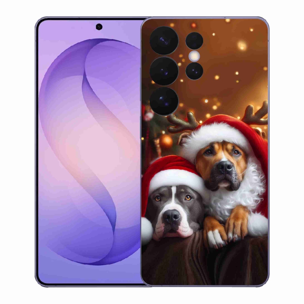Gelový kryt mmCase na Samsung Galaxy S26 Ultra - vánoční psi