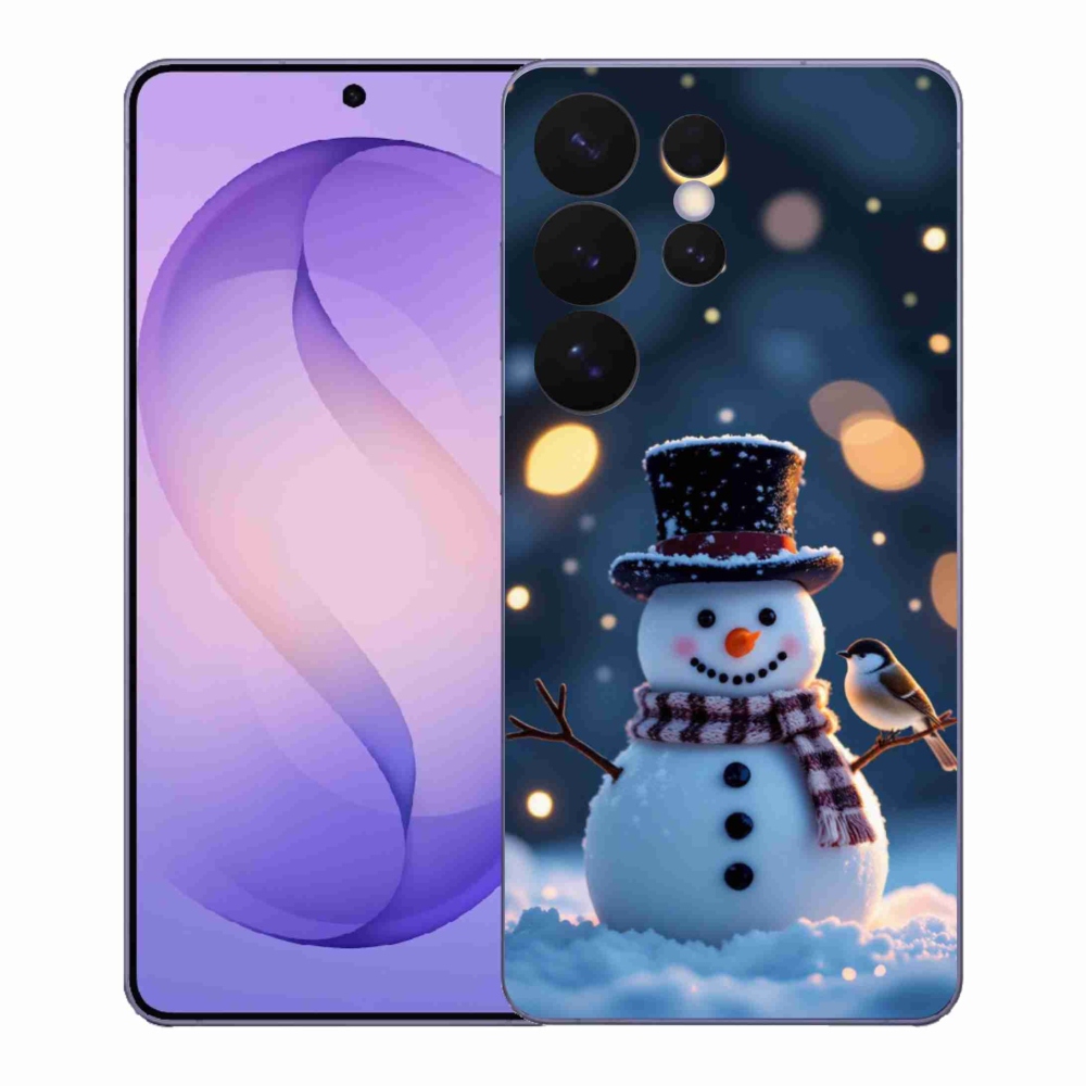 Gelový kryt mmCase na Samsung Galaxy S26 Ultra - vánoční sněhulák