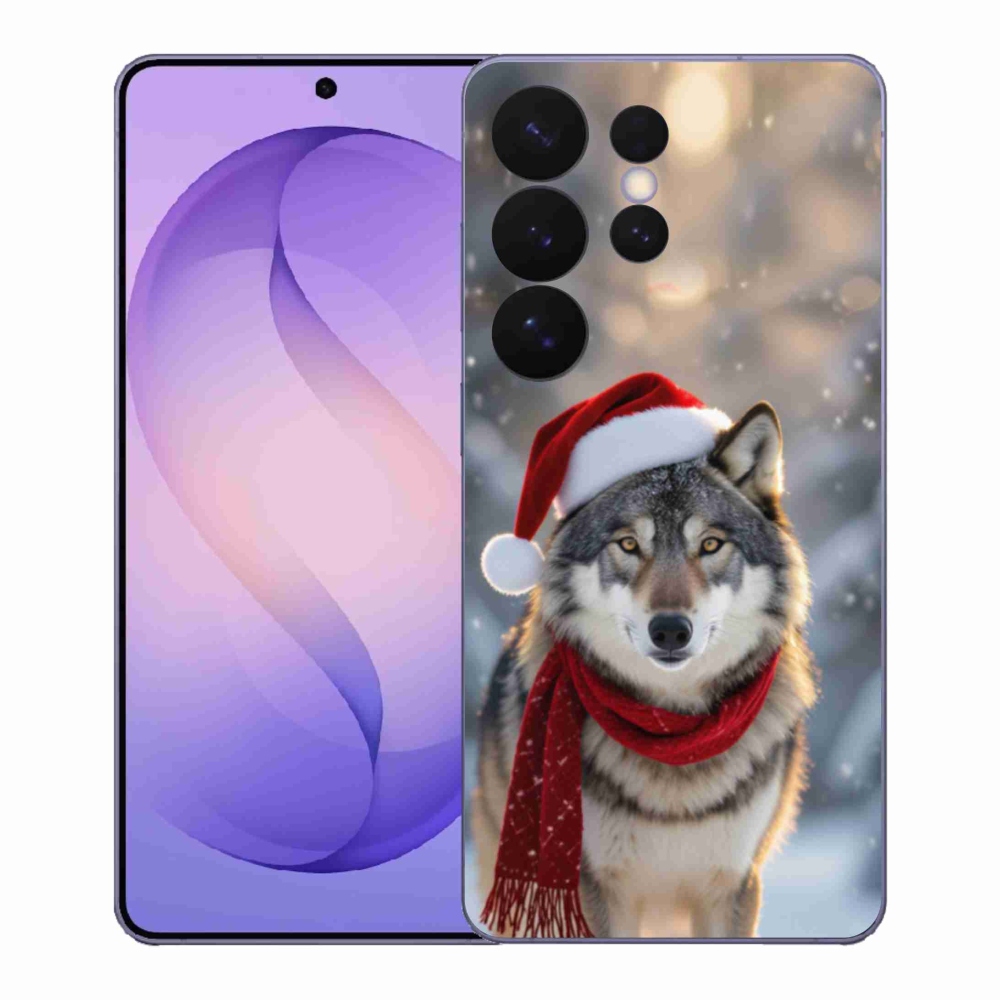 Gelový kryt mmCase na Samsung Galaxy S26 Ultra - vánoční vlk