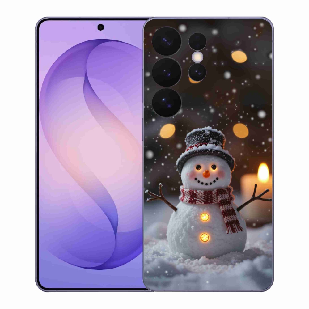 Gelový kryt mmCase na Samsung Galaxy S26 Ultra - veselý sněhulák