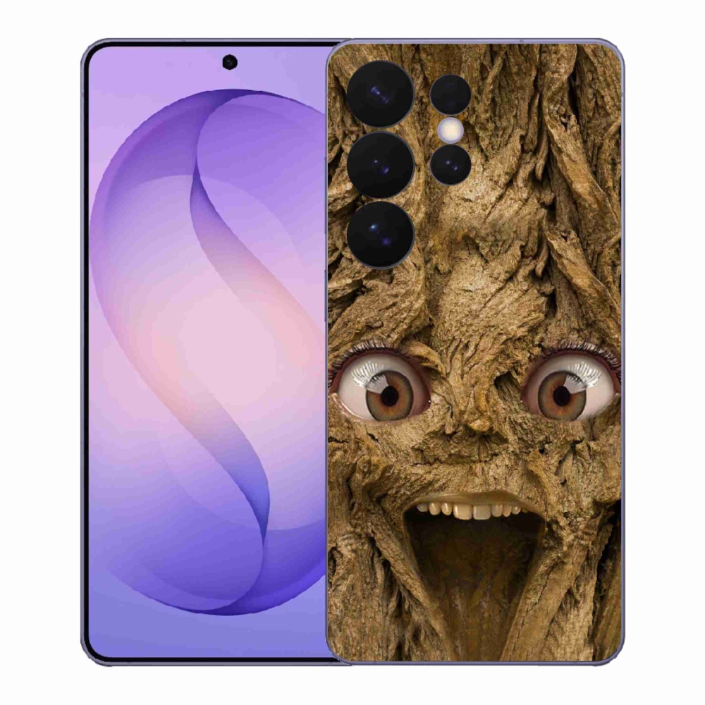 Gelový kryt mmCase na Samsung Galaxy S26 Ultra - veselý strom s očima