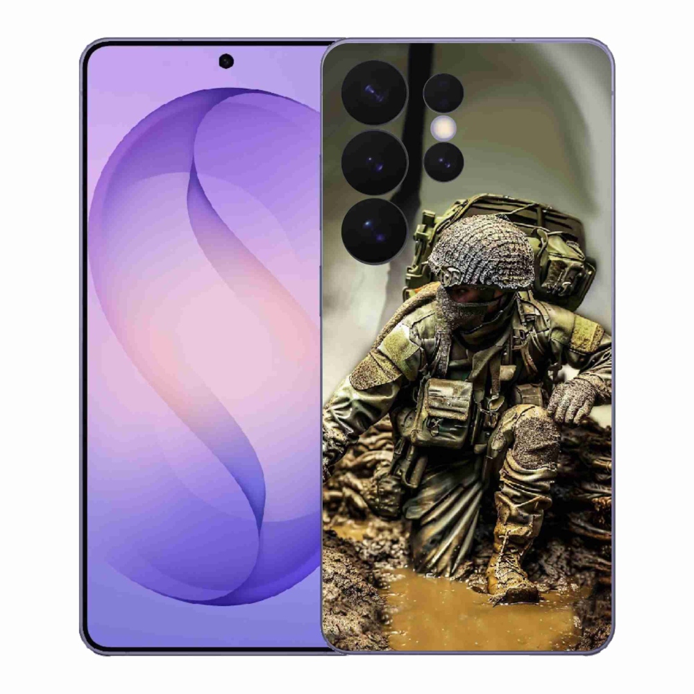 Gelový kryt mmCase na Samsung Galaxy S26 Ultra - voják