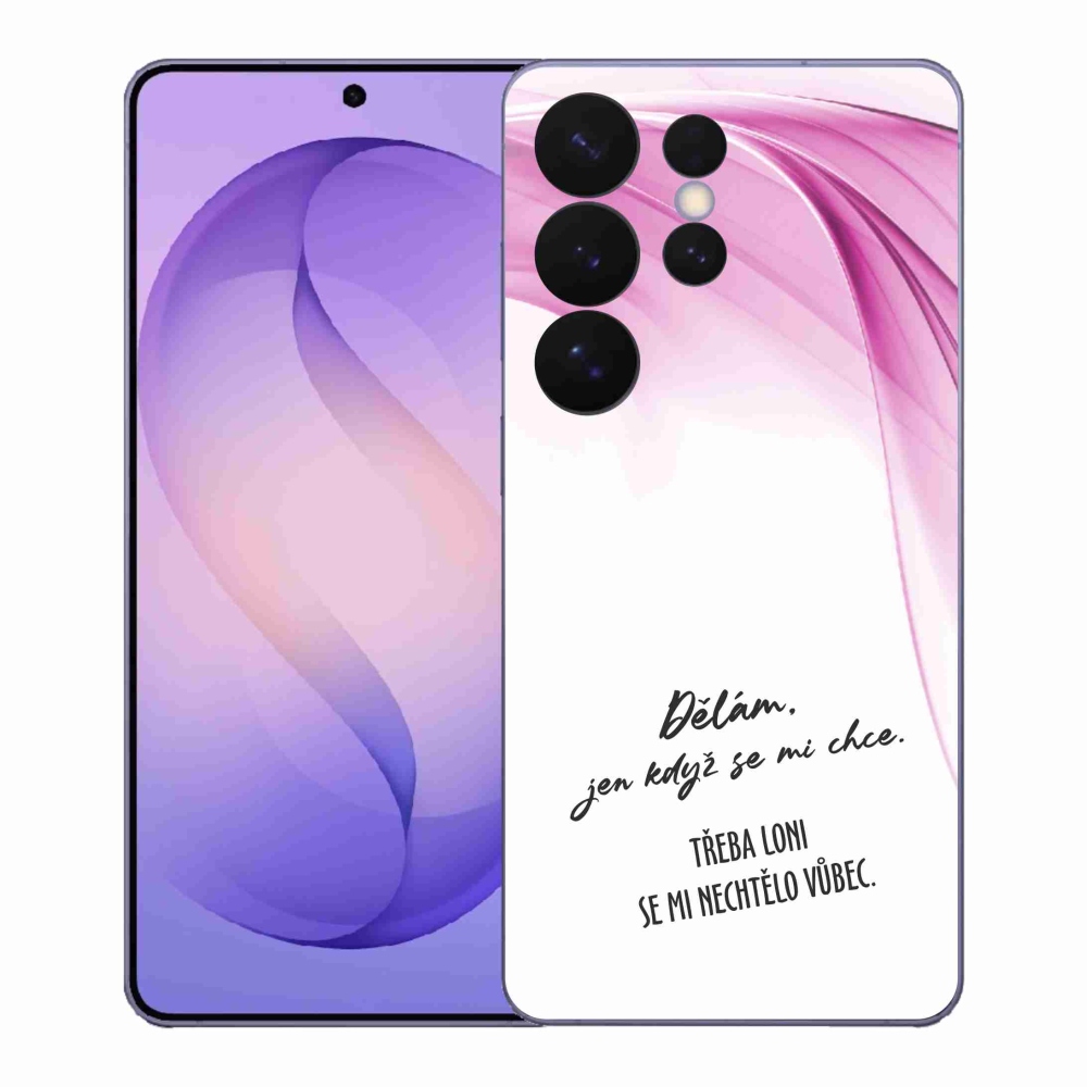 Gelový kryt mmCase na Samsung Galaxy S26 Ultra - vtipný text 12 bílé pozadí