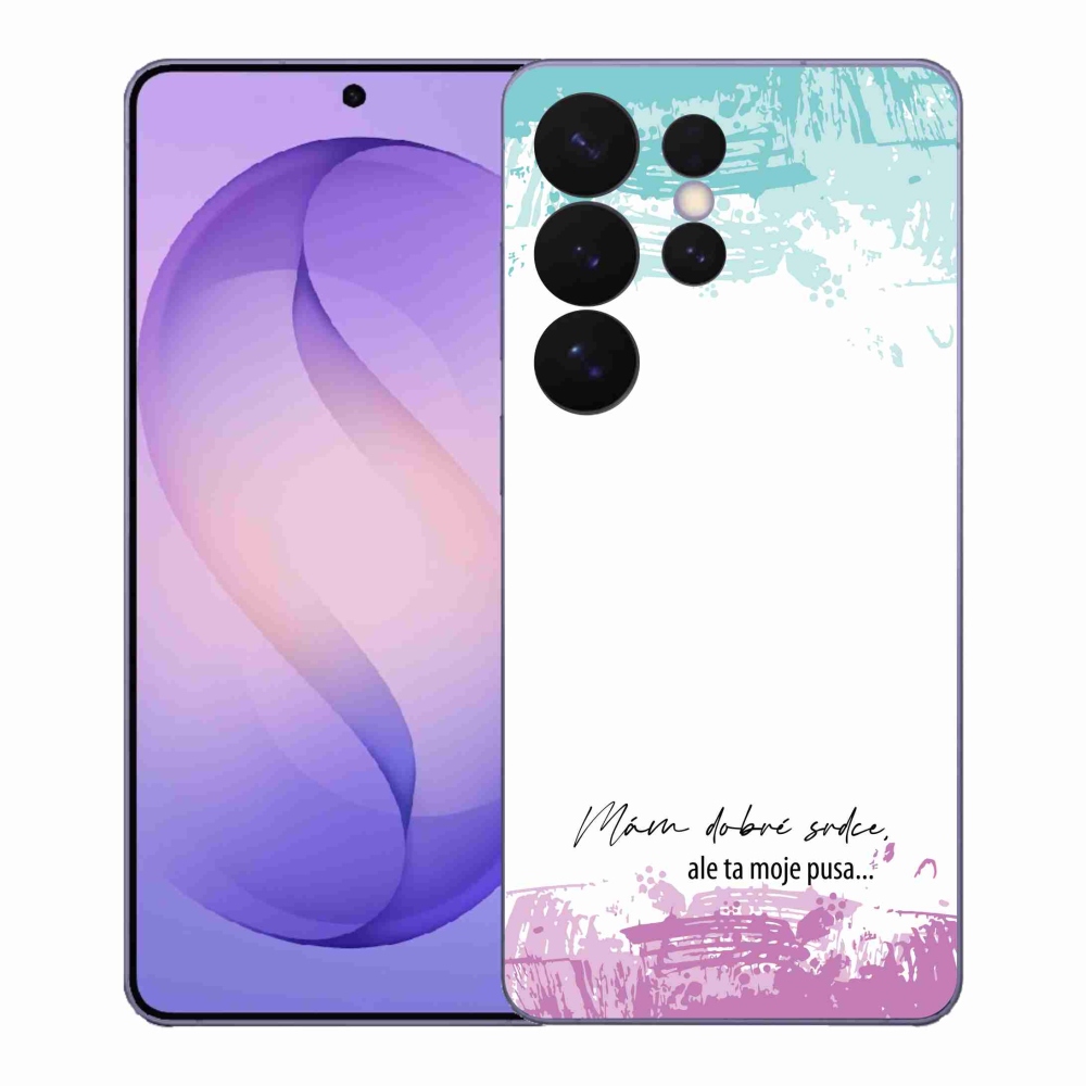 Gelový kryt mmCase na Samsung Galaxy S26 Ultra - vtipný text 3 bílé pozadí