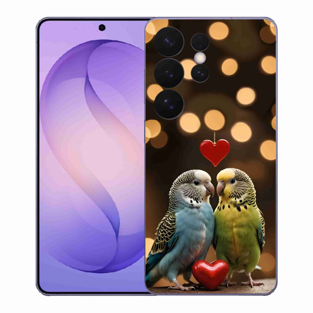 Gelový kryt mmCase na Samsung Galaxy S26 Ultra - zamilovaní papoušci