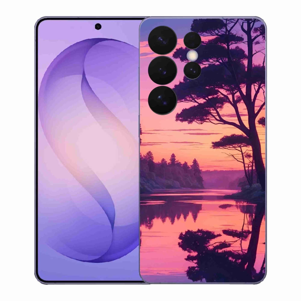 Gelový kryt mmCase na Samsung Galaxy S26 Ultra - západ slunce nad jezerem