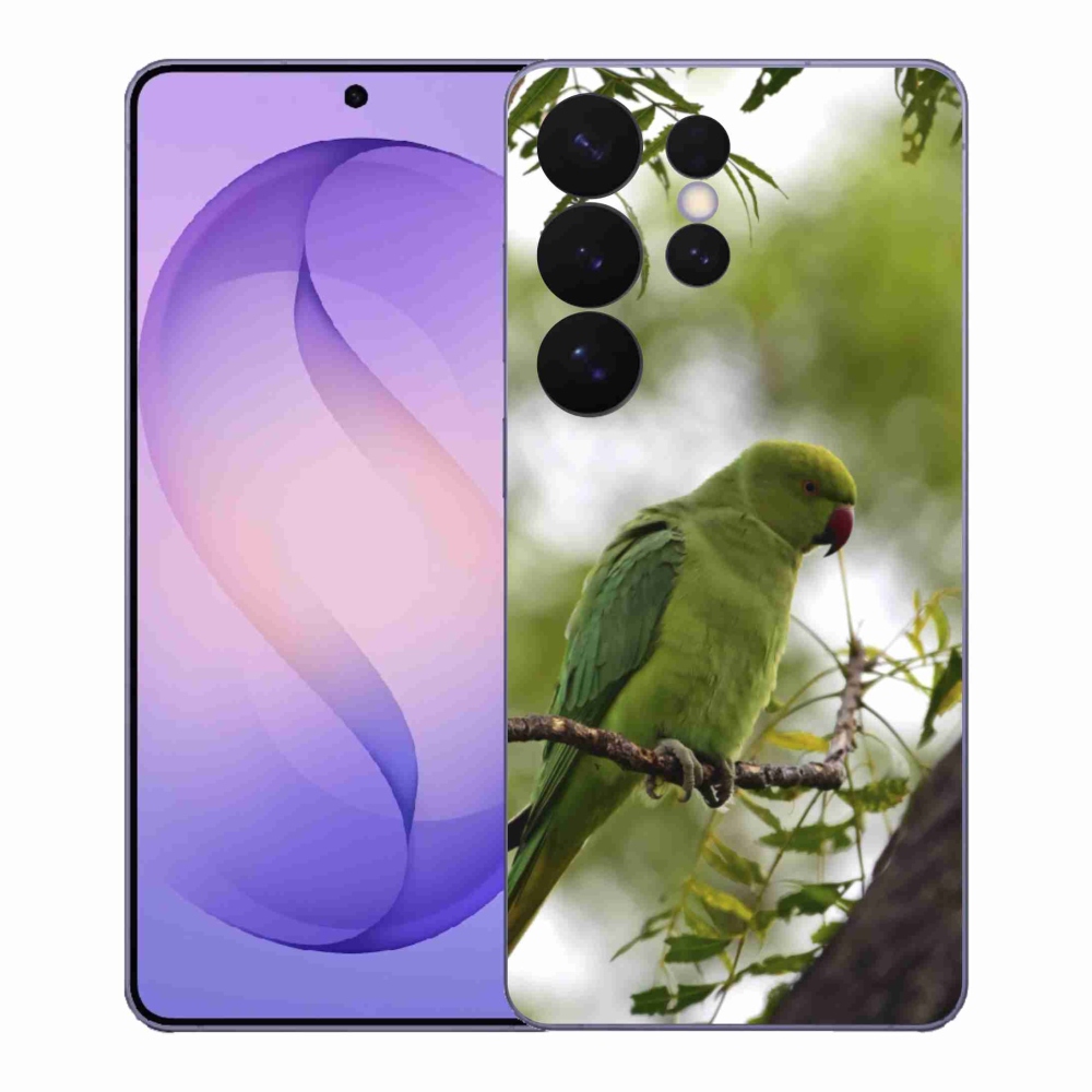 Gelový kryt mmCase na Samsung Galaxy S26 Ultra - zelený papoušek