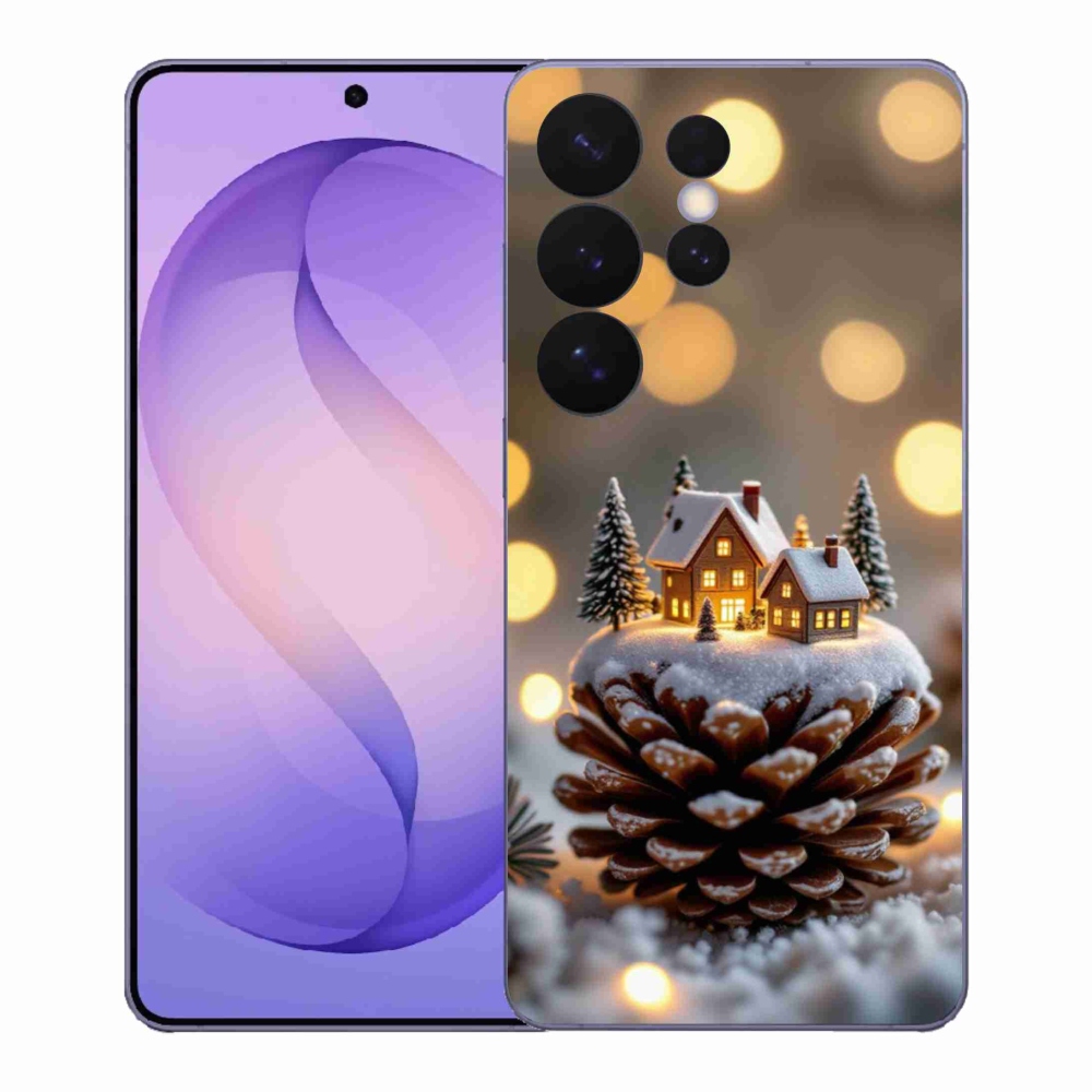 Gelový kryt mmCase na Samsung Galaxy S26 Ultra - zimní vesnička