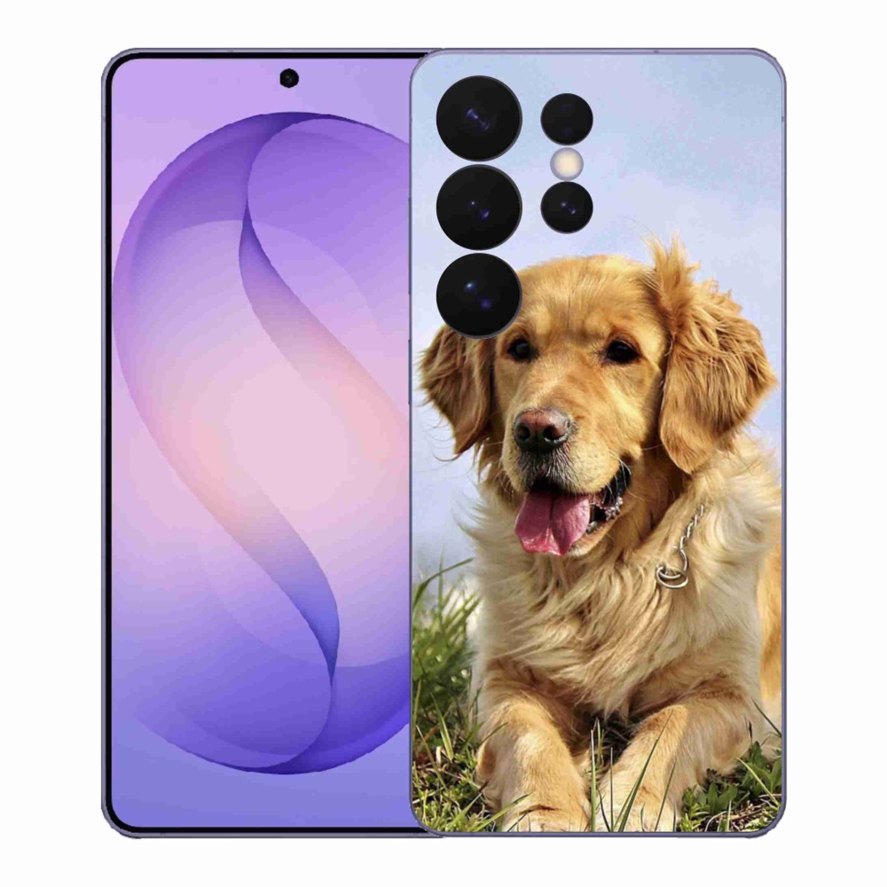 Gelový kryt mmCase na Samsung Galaxy S26 Ultra - zlatý retrívr