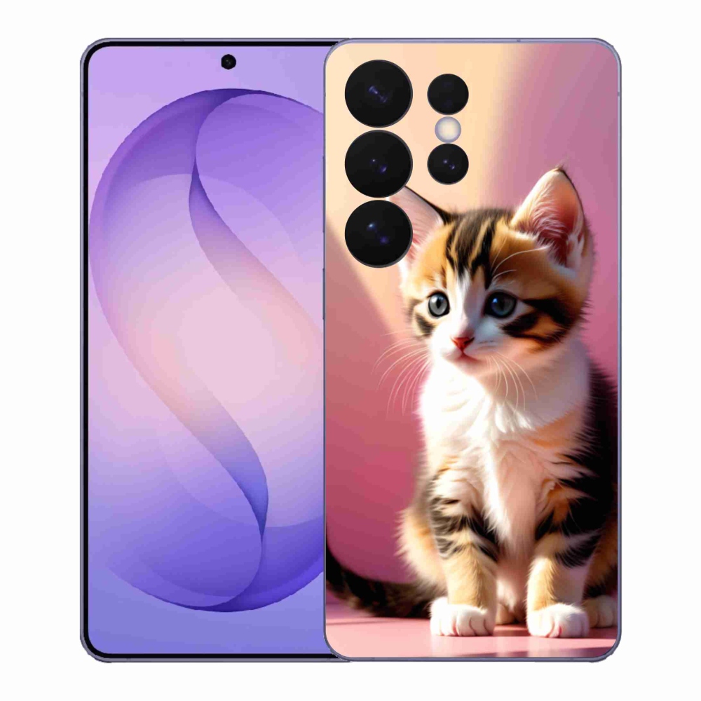 Gelový kryt mmCase na Samsung Galaxy S26 Ultra - zvědavé kotě 2