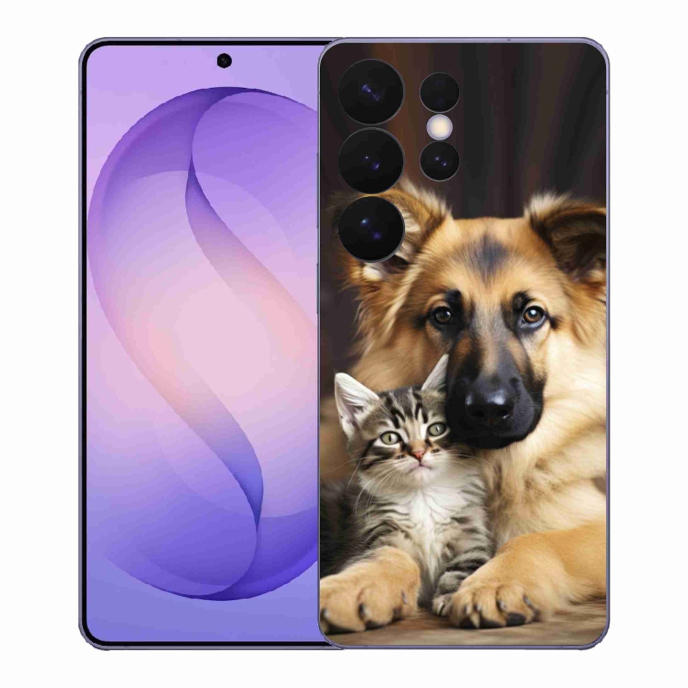 Gelový kryt mmCase na Samsung Galaxy S26 Ultra - zvířecí přátelství