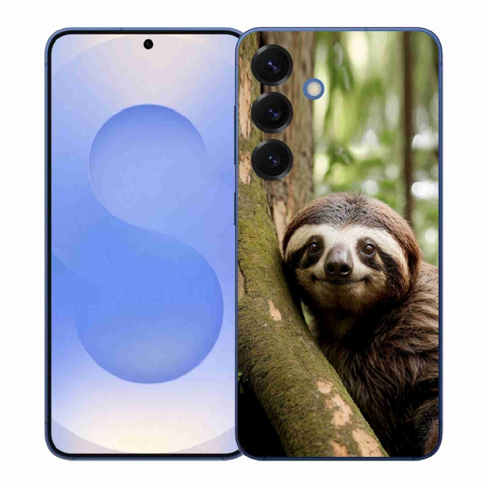 Gelový kryt mmCase na Samsung Galaxy S26+ - usměvavý lenochod