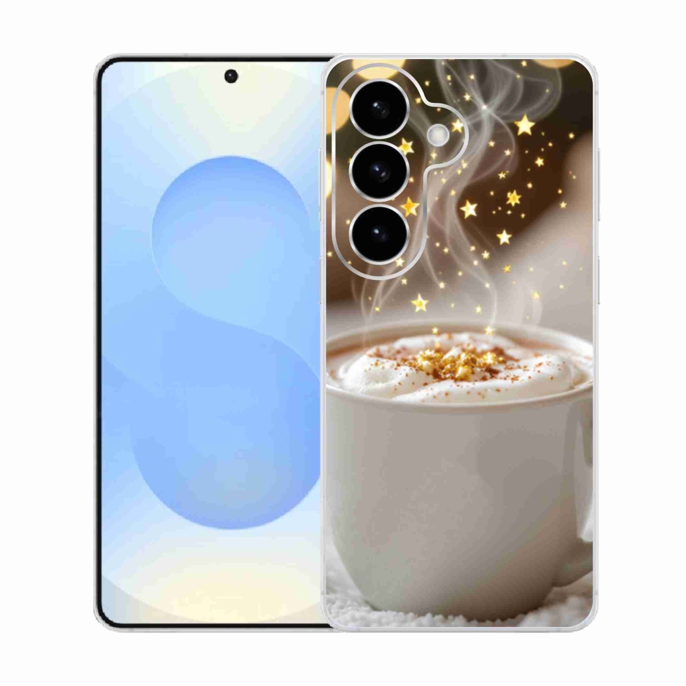 Gelový kryt mmCase na Samsung Galaxy S26  - vánoční horký nápoj