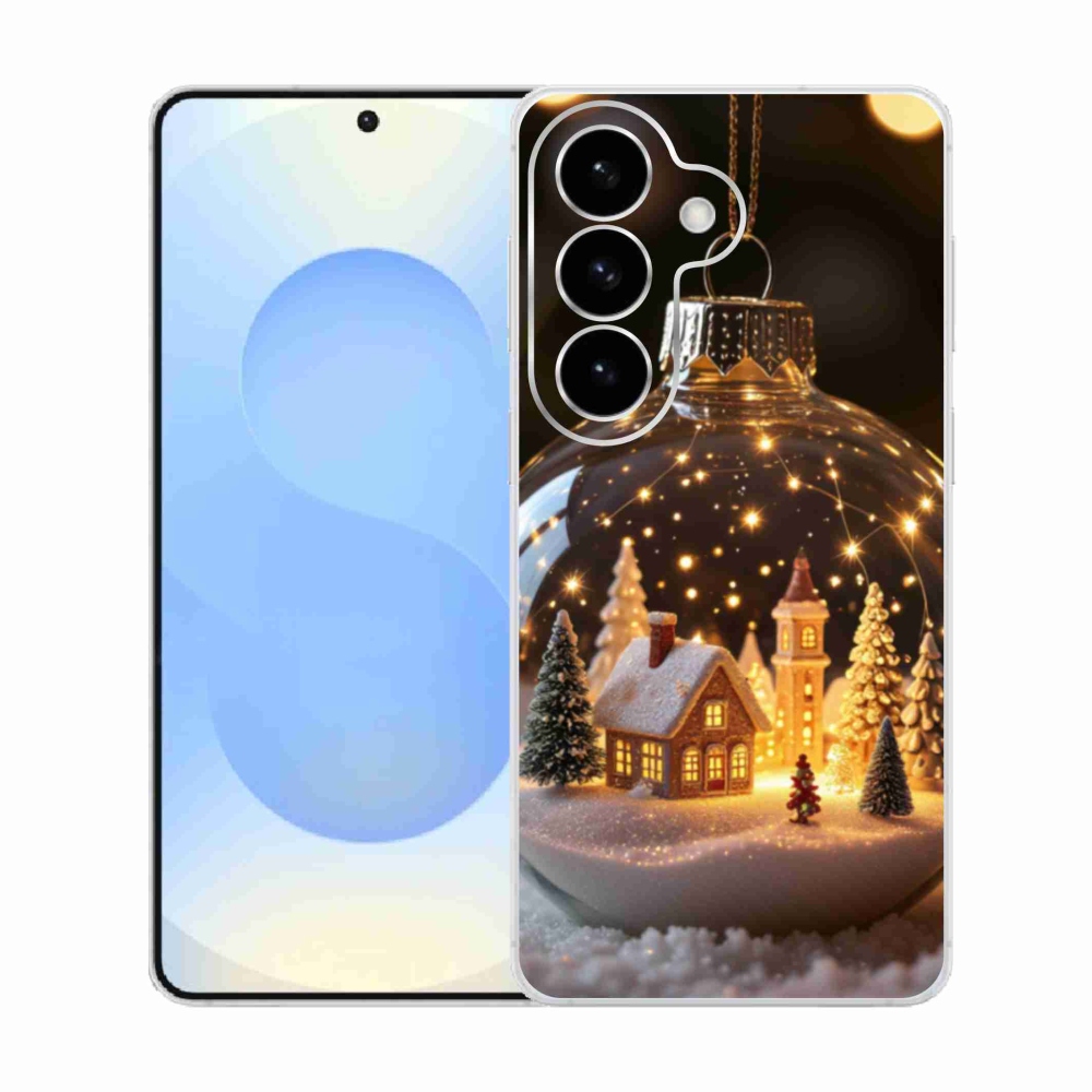 Gelový kryt mmCase na Samsung Galaxy S26  - vánoční koule 3