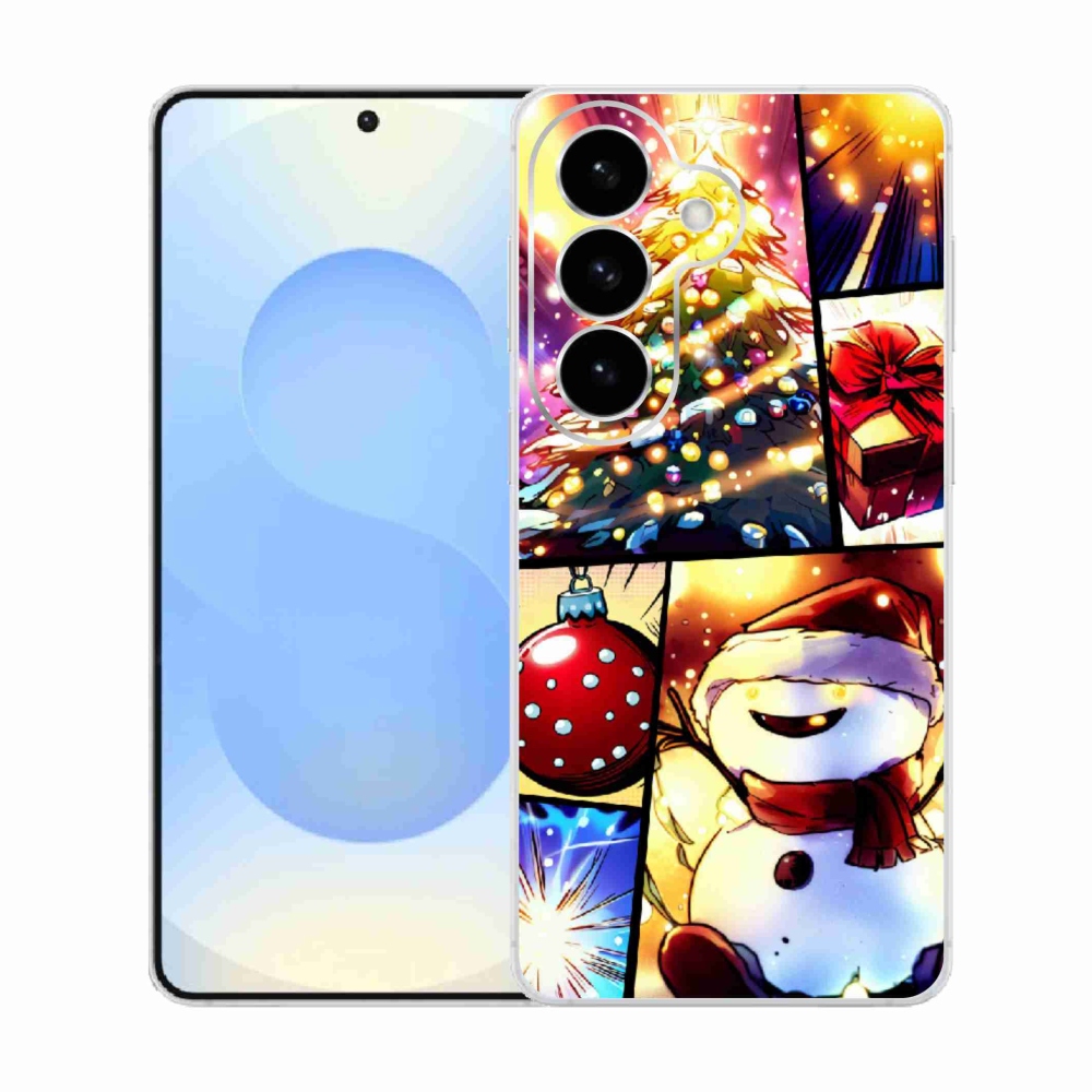 Gelový kryt mmCase na Samsung Galaxy S26  - vánoční motivy 1