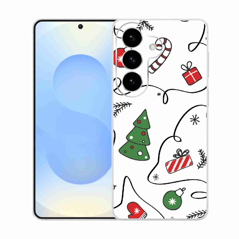 Gelový kryt mmCase na Samsung Galaxy S26  - vánoční motivy