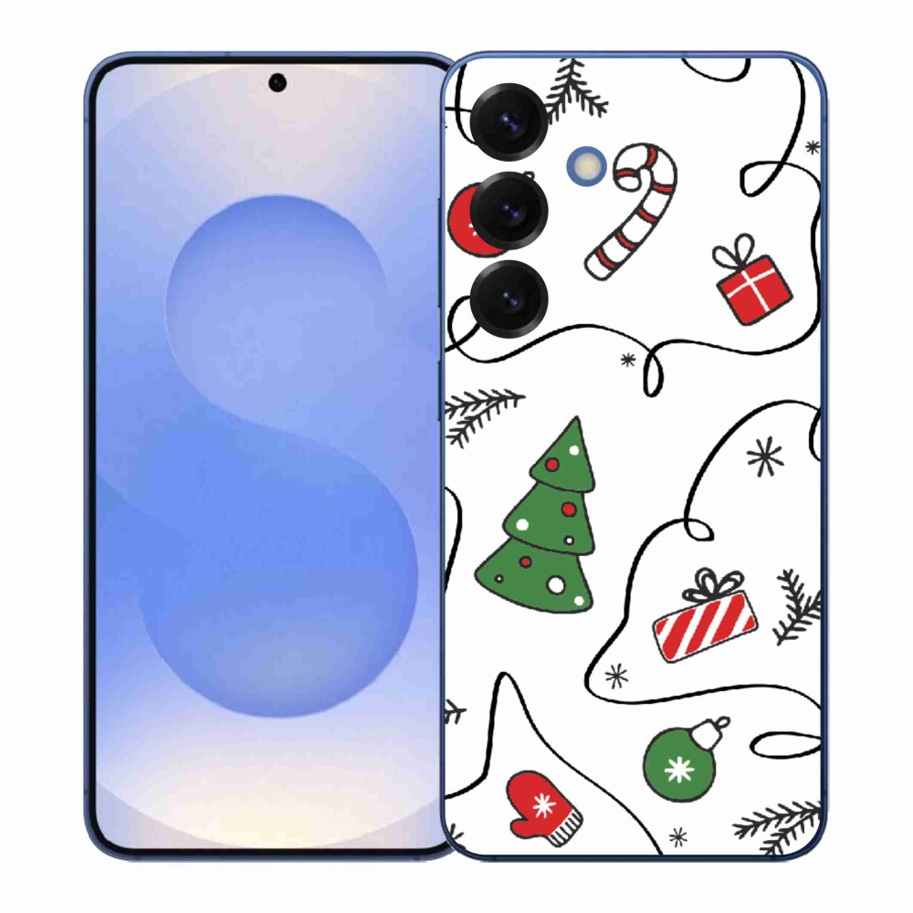 Gelový kryt mmCase na Samsung Galaxy S26+ - vánoční motivy