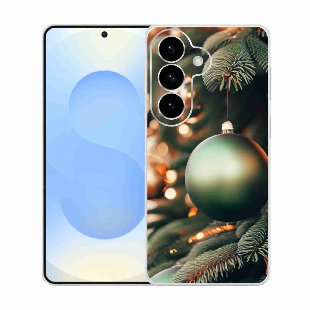 Gelový kryt mmCase na Samsung Galaxy S26  - vánoční ozdoby 1