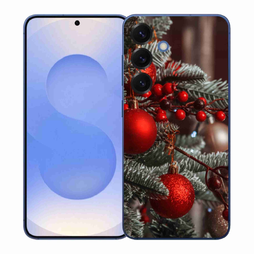 Gelový kryt mmCase na Samsung Galaxy S26+ - vánoční ozdoby 2