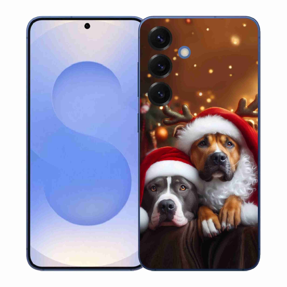 Gelový kryt mmCase na Samsung Galaxy S26+ - vánoční psi