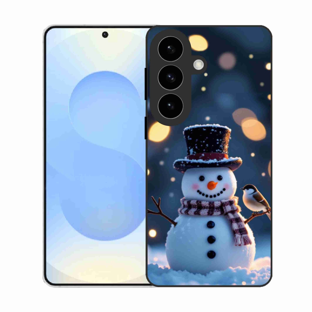 Gelový kryt mmCase na Samsung Galaxy S26 - vánoční sněhulák