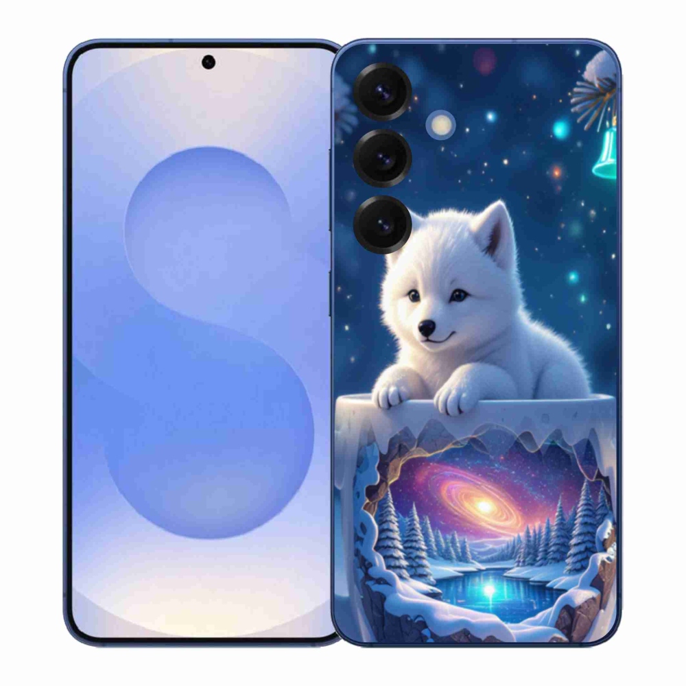 Gelový kryt mmCase na Samsung Galaxy S26+ - vánoční štěně