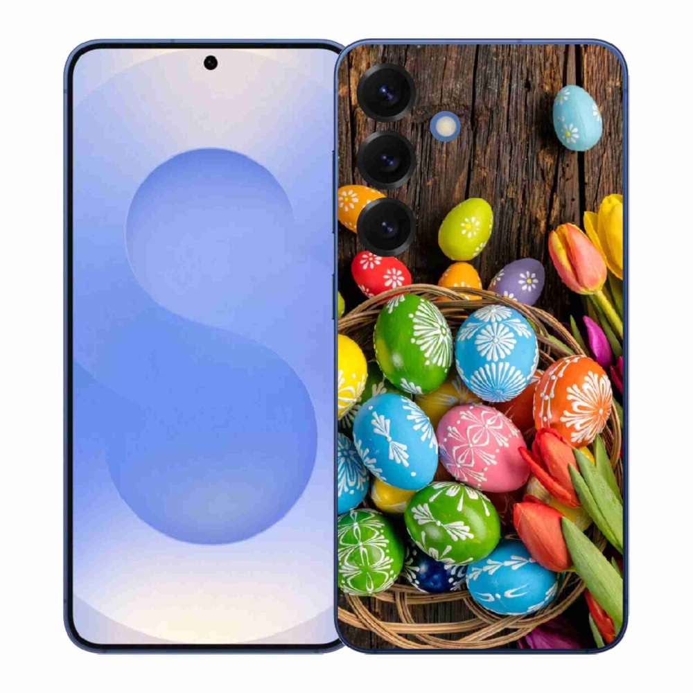 Gelový kryt mmCase na Samsung Galaxy S26+ - velikonoční vajíčka