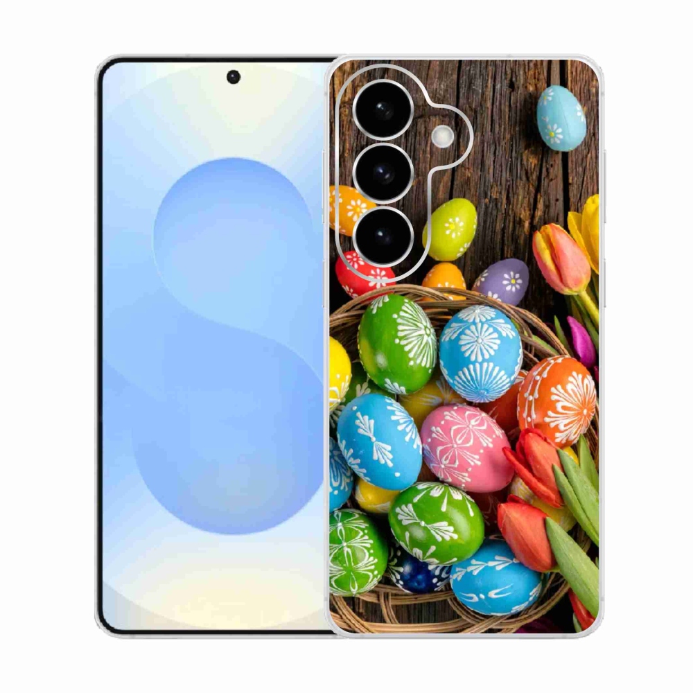 Gelový kryt mmCase na Samsung Galaxy S26  - velikonoční vajíčka