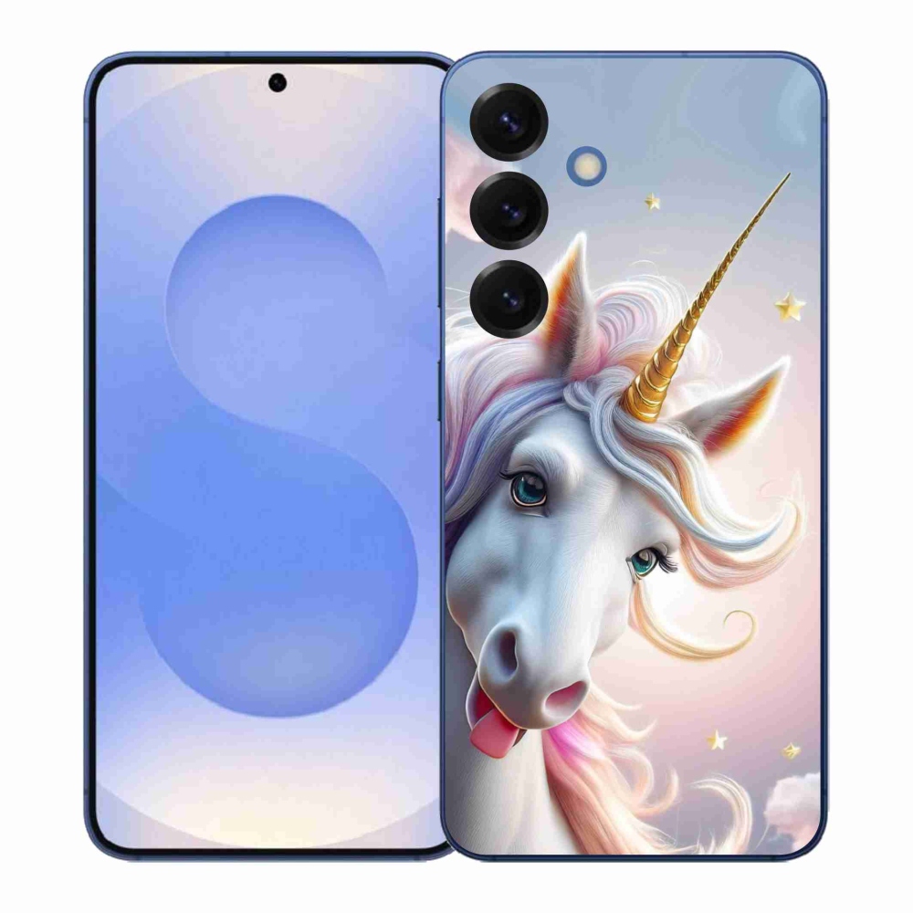 Gelový kryt mmCase na Samsung Galaxy S26+ - veselý jednorožec