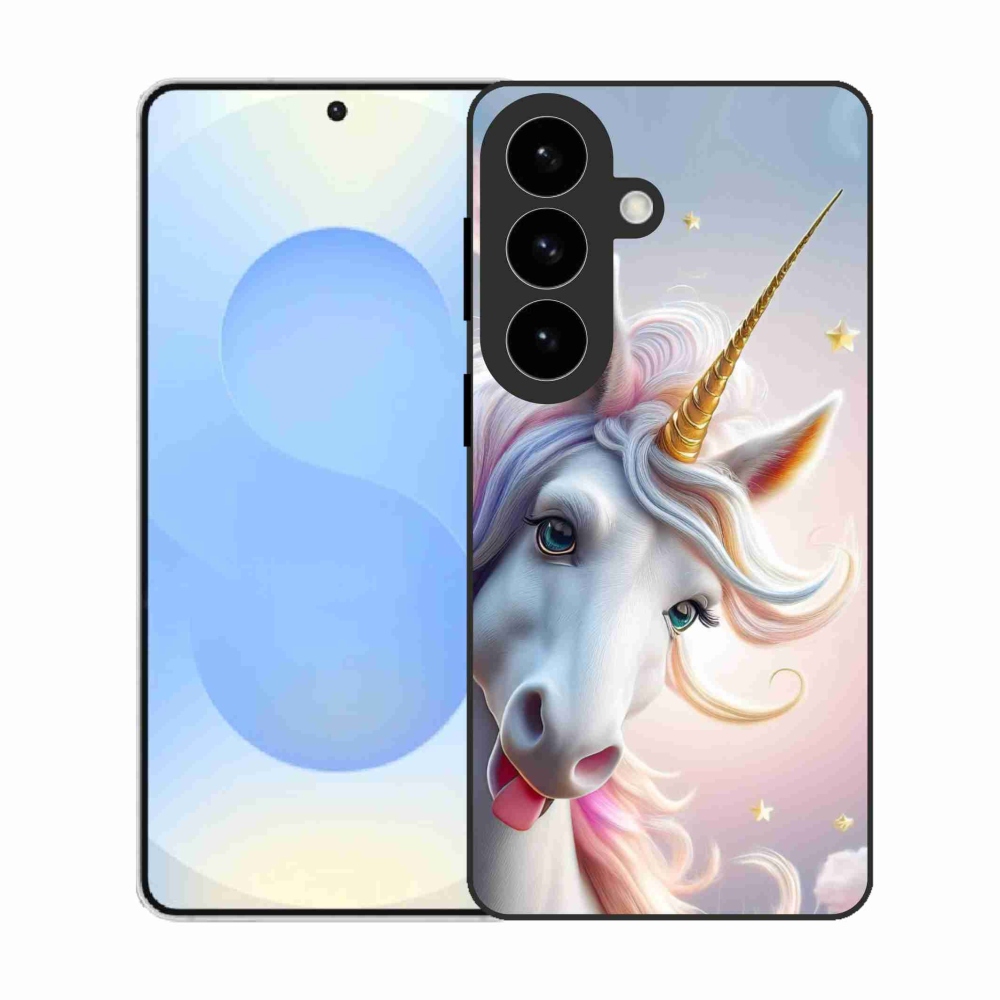 Gelový kryt mmCase na Samsung Galaxy S26 - veselý jednorožec