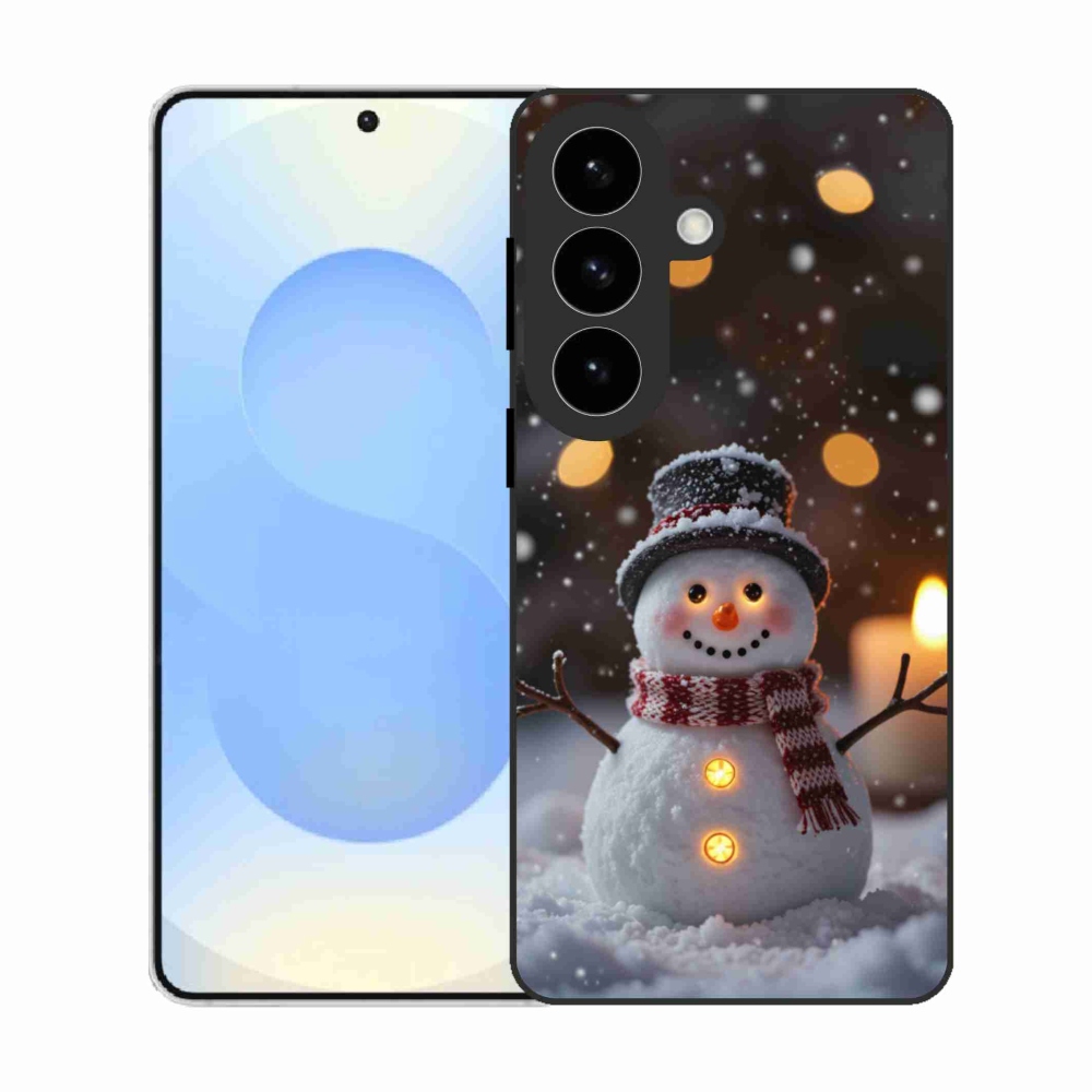 Gelový kryt mmCase na Samsung Galaxy S26 - veselý sněhulák