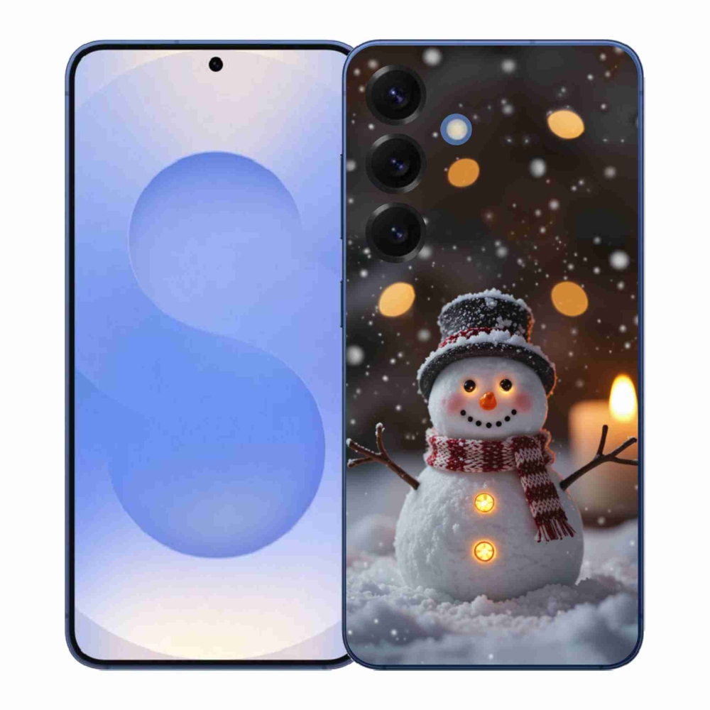 Gelový kryt mmCase na Samsung Galaxy S26+ - veselý sněhulák