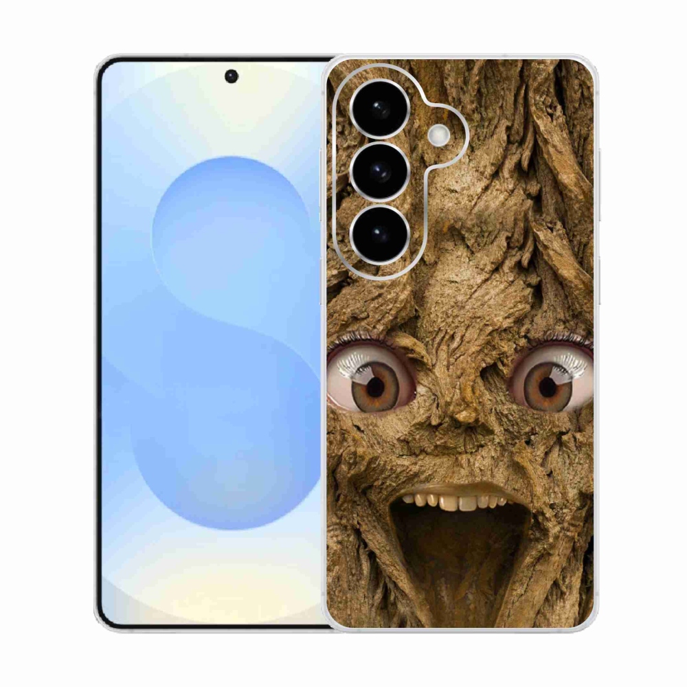 Gelový kryt mmCase na Samsung Galaxy S26  - veselý strom s očima