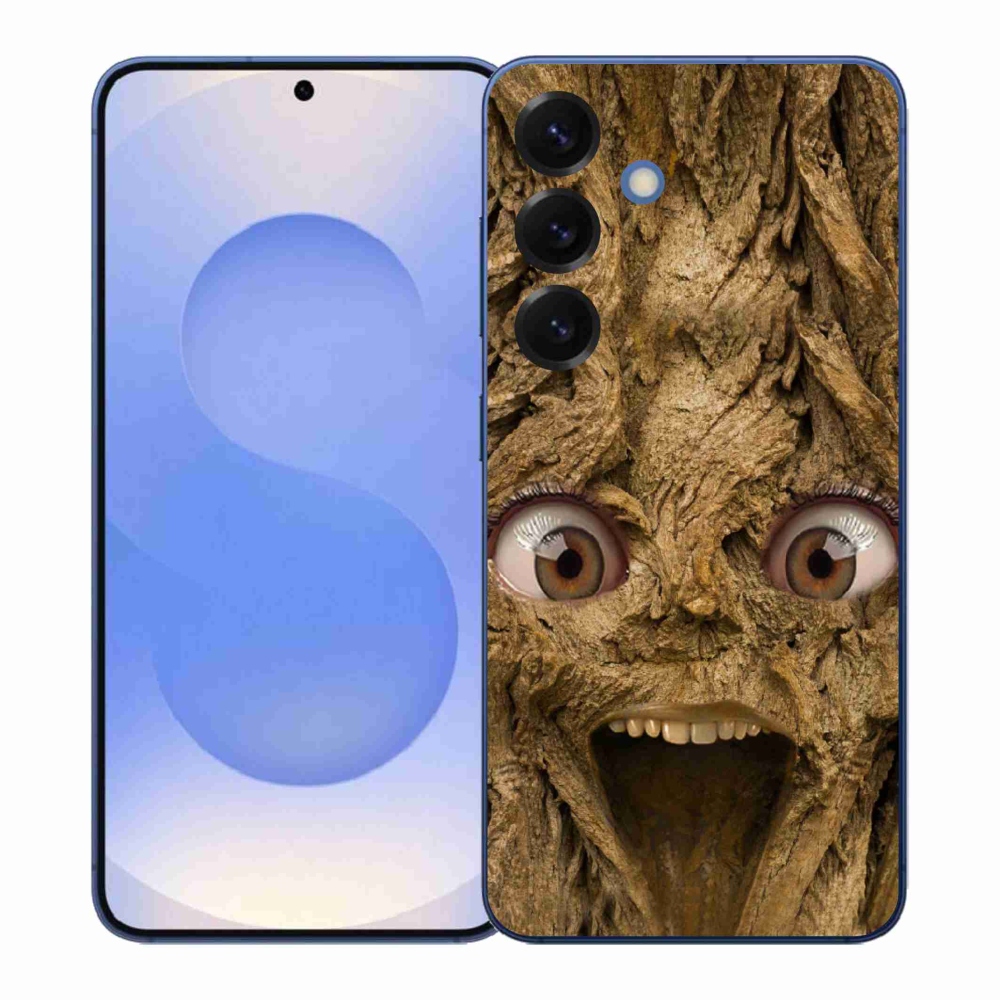 Gelový kryt mmCase na Samsung Galaxy S26+ - veselý strom s očima