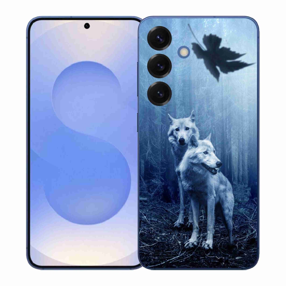 Gelový kryt mmCase na Samsung Galaxy S26+ - vlci v lese