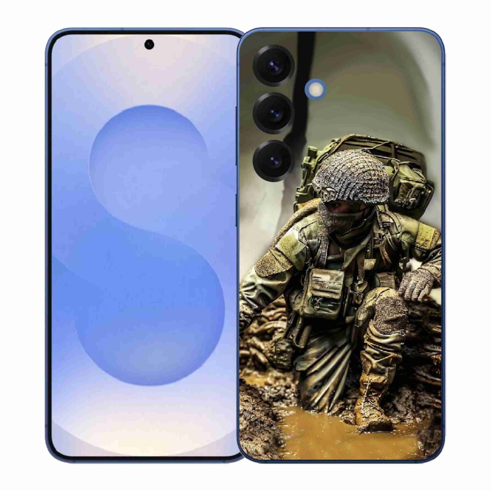 Gelový kryt mmCase na Samsung Galaxy S26+ - voják