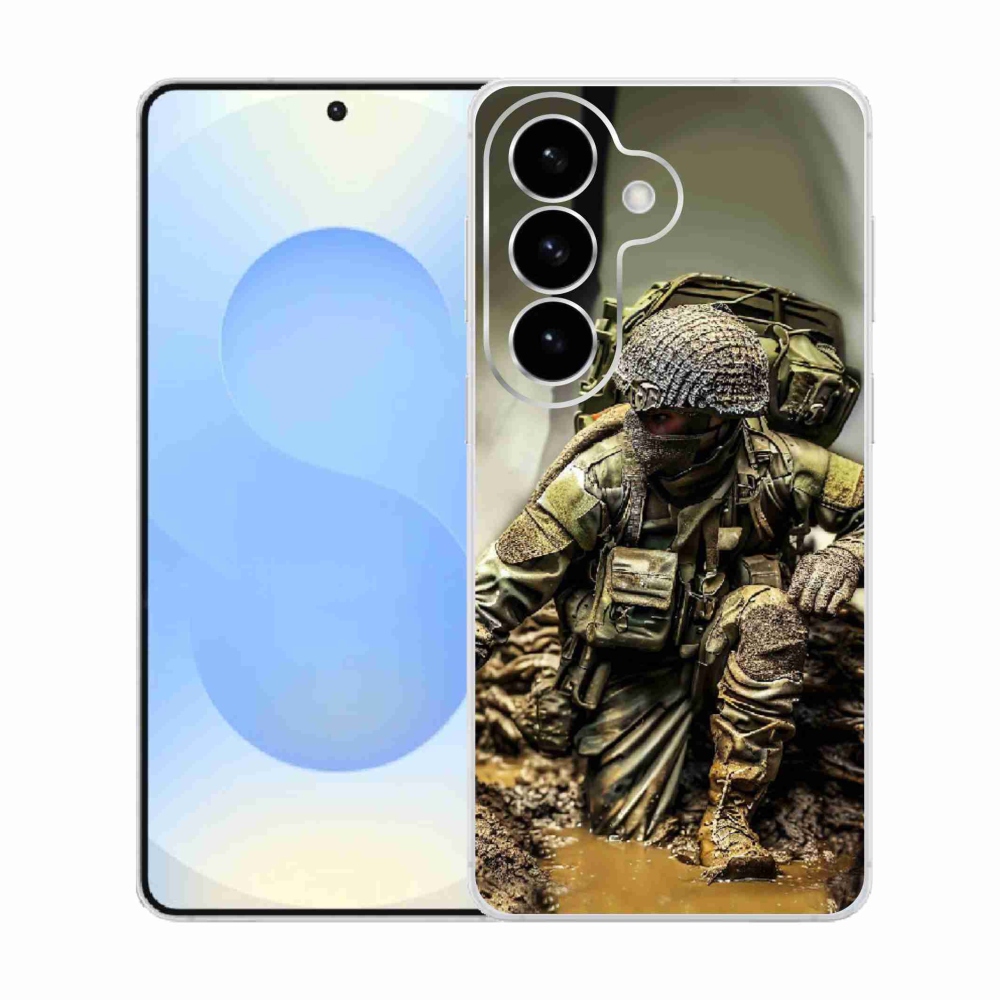 Gelový kryt mmCase na Samsung Galaxy S26  - voják
